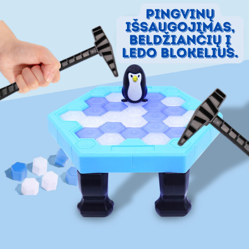 🐧 PINGVINIUKAS - STALO ŽAIDIMAS DVIEMS 🐧