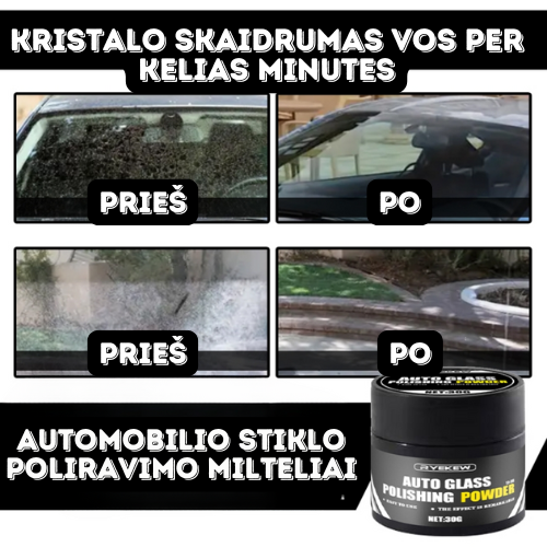 STIKLO POLIRAVIMO PUDRA + NANO DANGA 💎 💎 💎