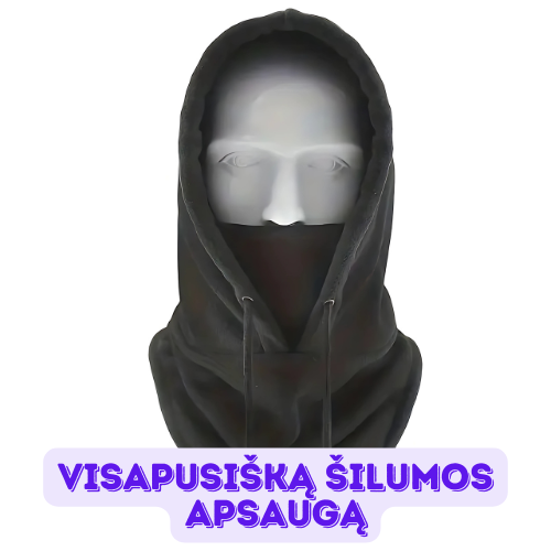 3D VEIDO KAUKĖ NUO ŠALČIO IR VĖJO